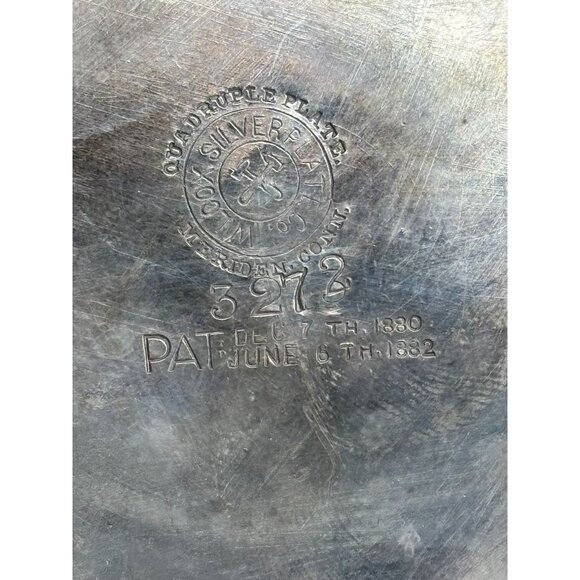 1880s Butter Dome Wilcox Silverplate Meriden Quadruple Cows Maiden Footed - Picture 7 of 10